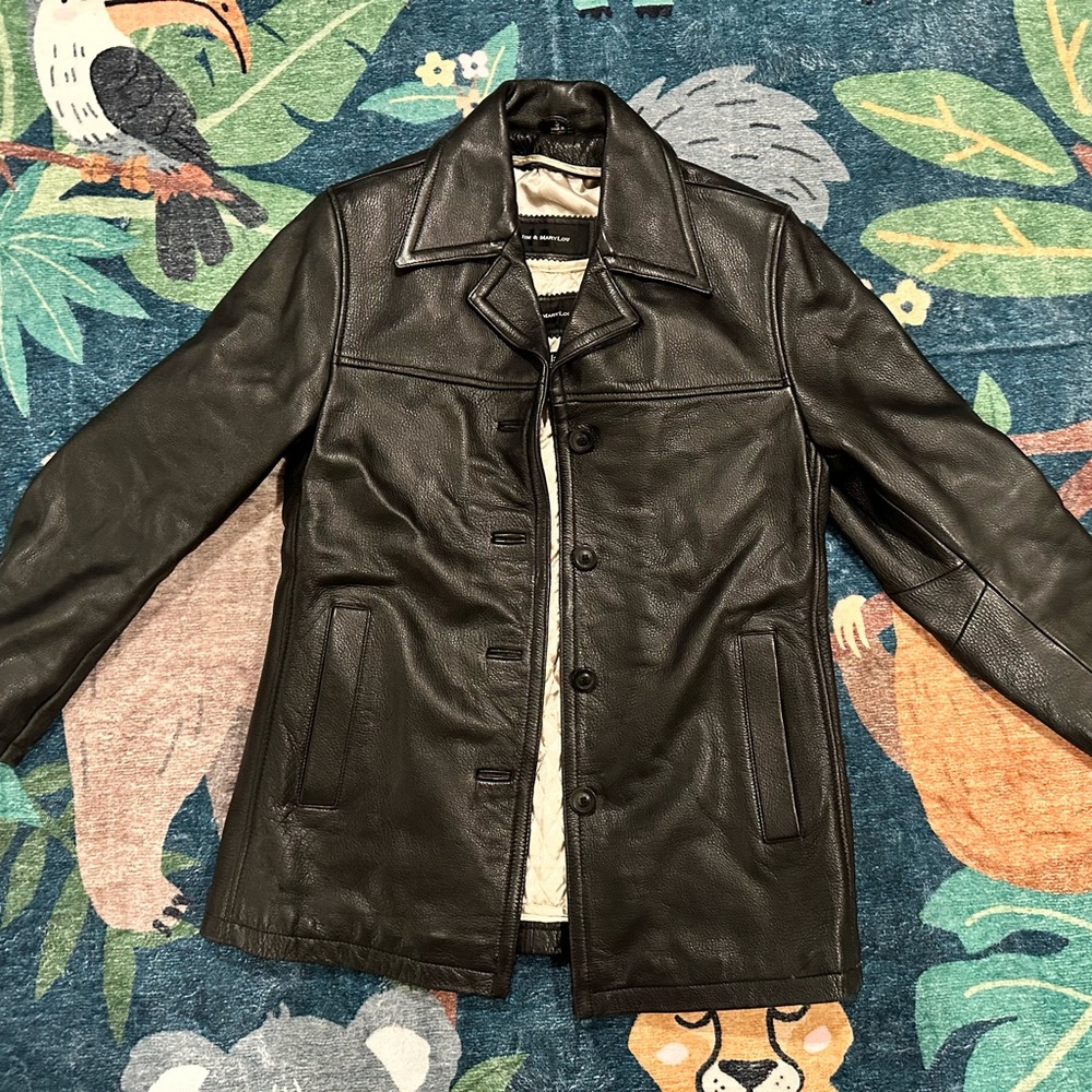 Vintage Genuine Leather Jacket (S)